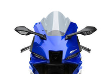 Load image into Gallery viewer, PUIG Z-Racing Smoke Windscreen for Yamaha motorcycle showing the tinted, aerodynamic windshield with mounting edges.