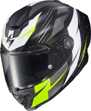 Load image into Gallery viewer, Apex Exo Warp Full Face Helmet Dilithium Blk/Whit/Hi Vis Md