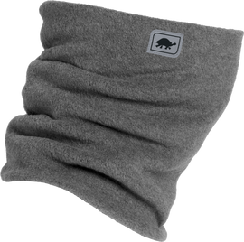 Turtle Fur fleece double-layer neck warmer in charcoal, featuring soft, cozy fabric and a snug fit for warmth and comfort.