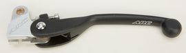 ARC aluminum clutch lever 56-00102, showcasing its sleek, lightweight design and polished finish for motorcycle control.