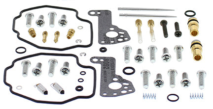 All Balls Bike Carburetor Rebuild Kit 226-1732 with gaskets and components for fuel system carburetor repair.