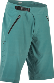 Fly Racing Warpath Shorts in Evergreen, size 36, with durable fabric and adjustable waistband for comfortable riding gear.