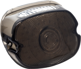 Letric Lighting Co slantback low profile LED taillight with smoked lens for enhanced visibility and modern design.