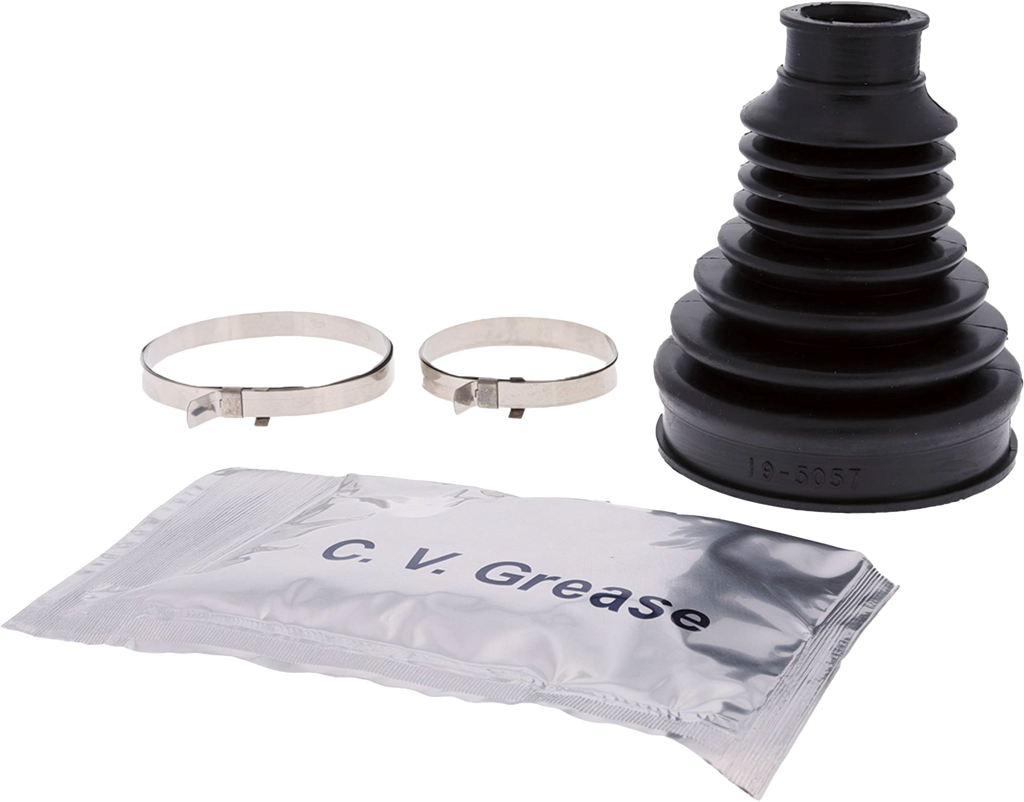 All Balls CV Boot Kit 21-95057 drive shaft boot set with rubber boots and clamps for CV joint repair.