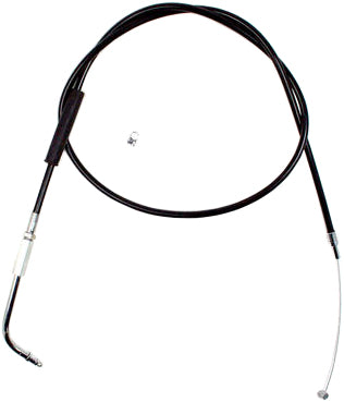Motion Pro black vinyl throttle cable 70-6373 for motorcycle or ATV control lines, showing the cable and fittings.