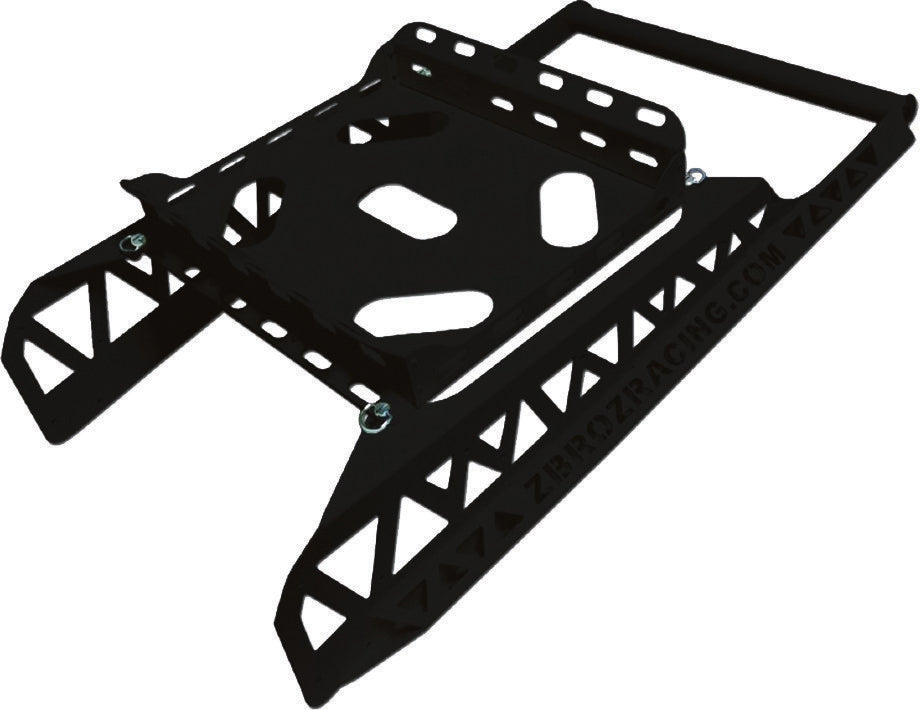 Z Broz Racing black body bumper and rack for 163 S-D Xp and Xm S/M models, durable off-road vehicle accessory.