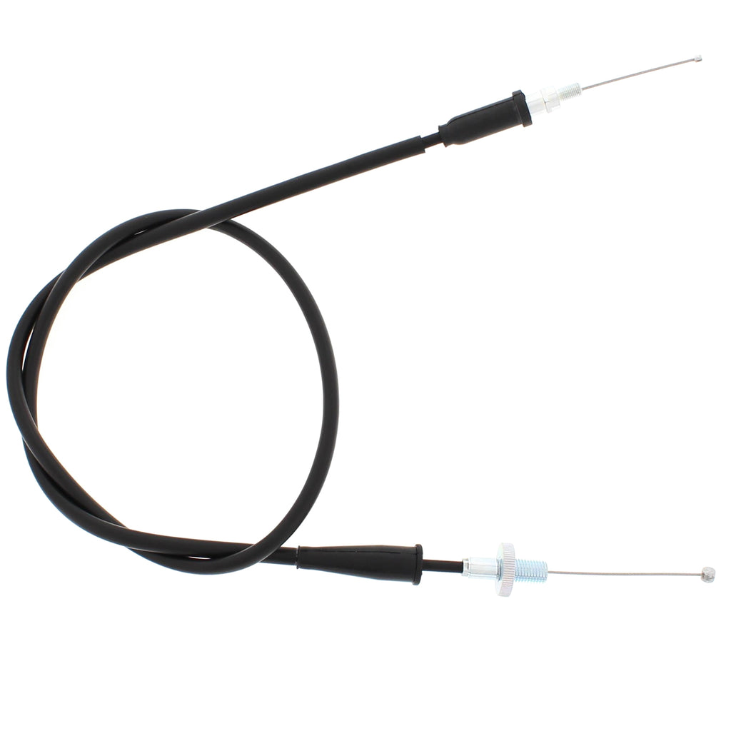All Balls throttle cable 24-51046 for hydraulic control lines, showing a close-up of the cable with connectors and protective sheathing.