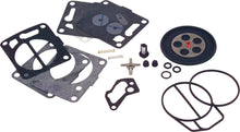 Load image into Gallery viewer, Mikuni Bn I-Series 44mm rebuild kit for intake, carb, and fuel system showing gaskets, seals, and components.