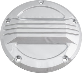 HardDrive Chrome Twin Cam clutch derby cover for Harley Davidson 1999-2017, custom design with polished chrome finish.