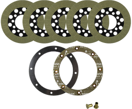 ALTO clutch pack with Kevlar friction material and backing plate for Big Twin motorcycles, model 810-4124, showing layered clutch components.