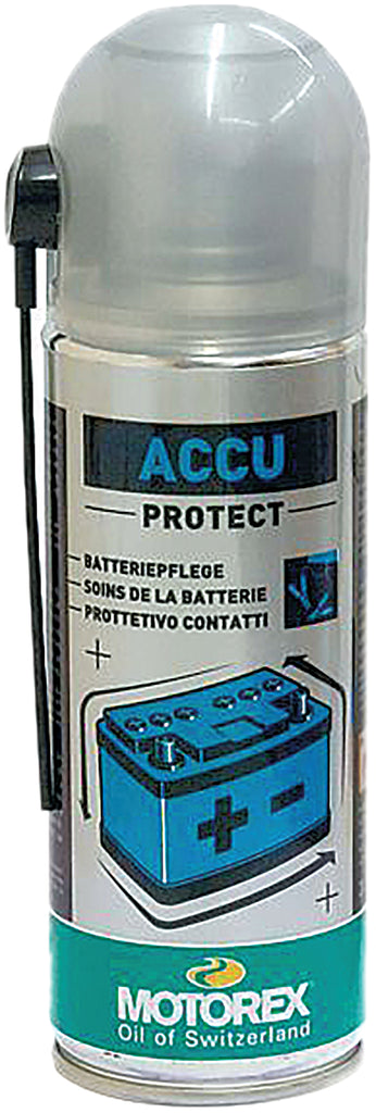 Motorex Accu Protect 200ml bottle of battery protection chemical, with 12 units in case, suitable for automotive use