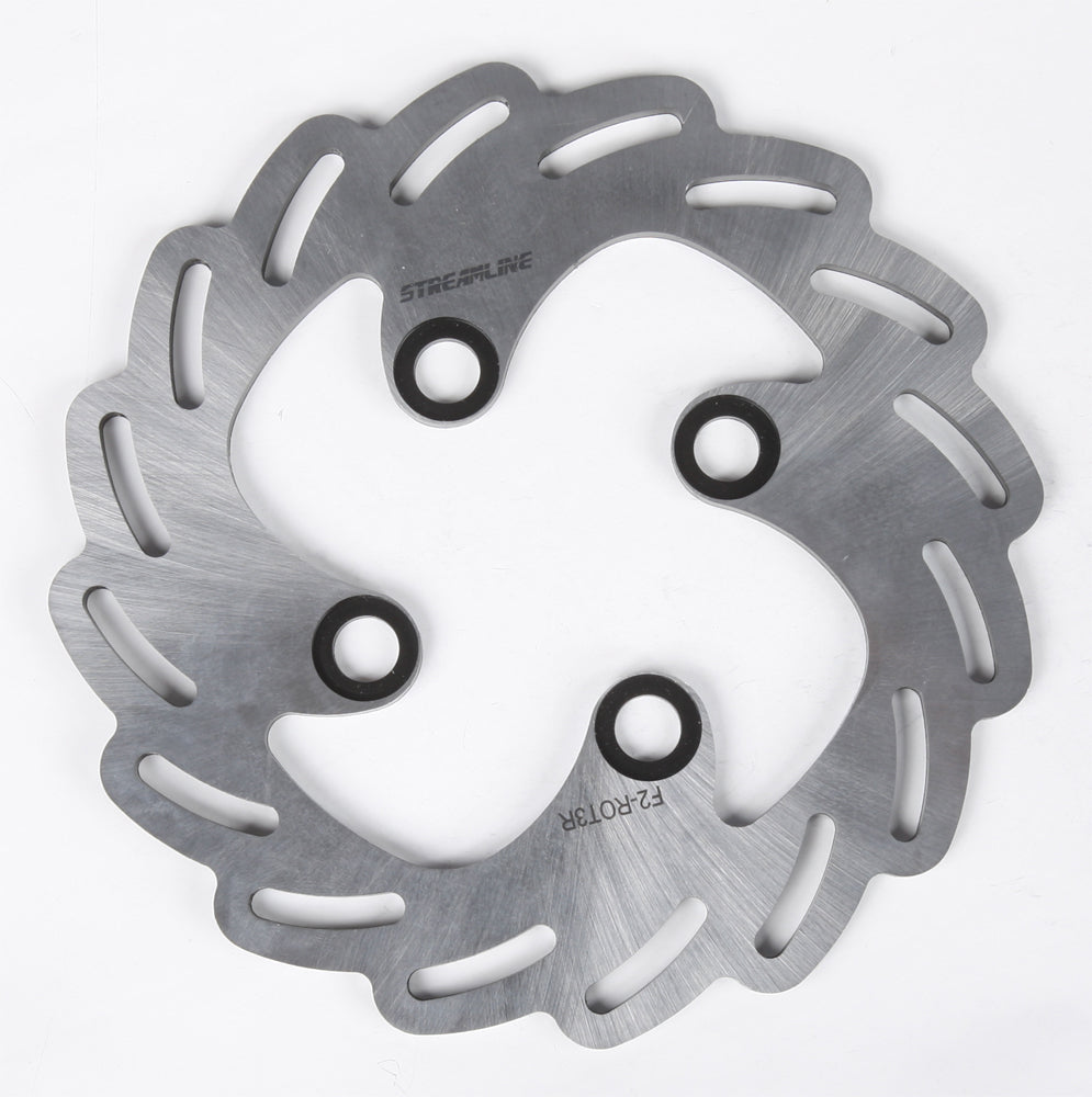 Streamline front brake rotor 170-4103R with ventilated design and metallic finish, designed for high-performance cycling.