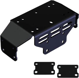 KFI Products Winch Mount 10-1215 bracket for off-road winch installation, showing sturdy metal construction and mounting points.