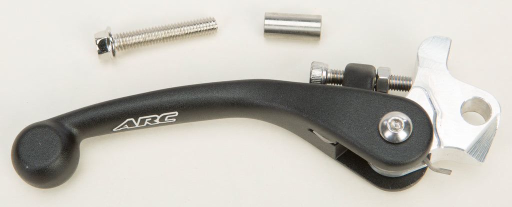 ARC aluminum brake lever for Yamaha YZ250 motorcycle, showing the sleek, lightweight design and durable construction.