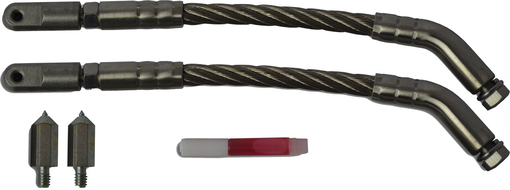 Straightline Performance 12-inch ice scratcher kit for snowmobiles, designed for durable ice scratching and snowmobiles.