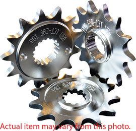 PBI front CS sprocket 15T for Kawasaki street motorcycle, durable steel construction with gear teeth design.