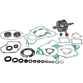Hot Rods Bottom End Kit for engine, model HON 421-0023, showing engine components and parts in a close-up view.