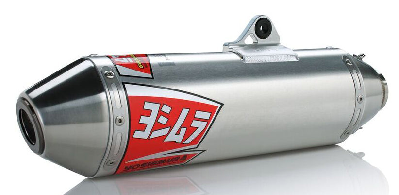 Yoshimura Signature RS-2 full exhaust system with stainless steel components, featuring sleek muffler and piping for enhanced performance.