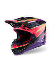 Charger l'image dans la galerie, Supertech S M10 Era Helmet Pnk/Violet/Ylw Fluo Glossy Sm