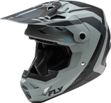 Fly Racing Yth Formula Cp Krypton Helmet Matte Grey/Black Yl 73-0035YL