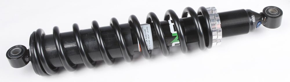 Bronco front gas shock absorber with metal body and piston rod, designed for vehicle suspension systems.