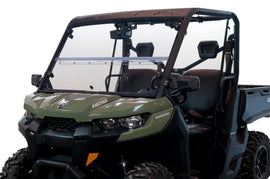 SEIZMIK Versa Fold GP motorcycle windshield or windscreen in clear, with a sleek curved design for optimal protection.