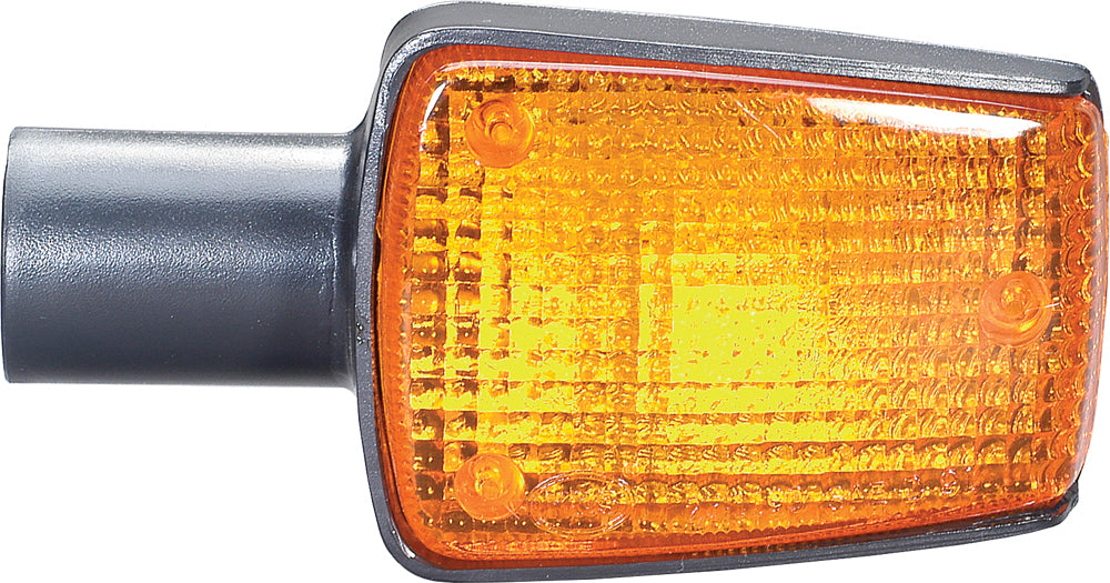 K&S Technologies front turn signal light for vehicle illumination, showcasing the clear lens and mounting base.
