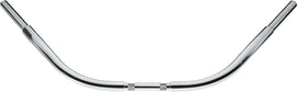 Wild 1 Chubby Beach Bar chrome handlebars with a sleek, durable design for motorcycle customization.