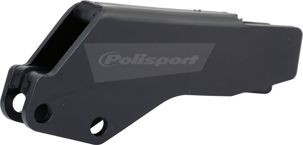 Polisport Plastics black drive chain guide for bikes, model 64-0501, shown installed on a bicycle drivetrain system.