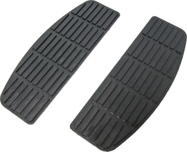 HardDrive floorboard mat set for Rider Flh/Flt 84-05 and Flst 86-17 motorcycle foot controls, showing textured rubber surface.