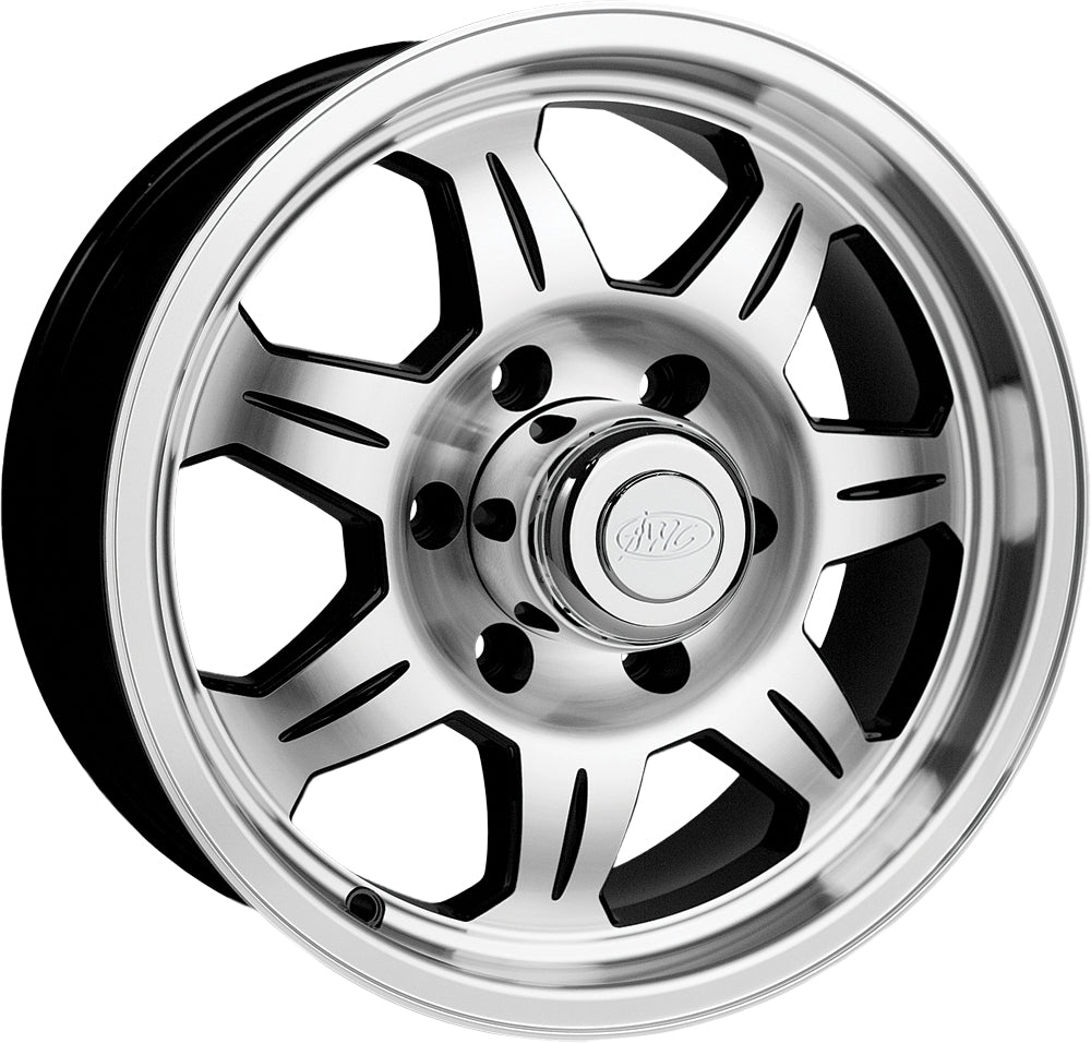 AWC 870 Series aluminum trailer wheel, 12x4 inches with a 58-8050 bolt pattern, designed for durable trailer use.