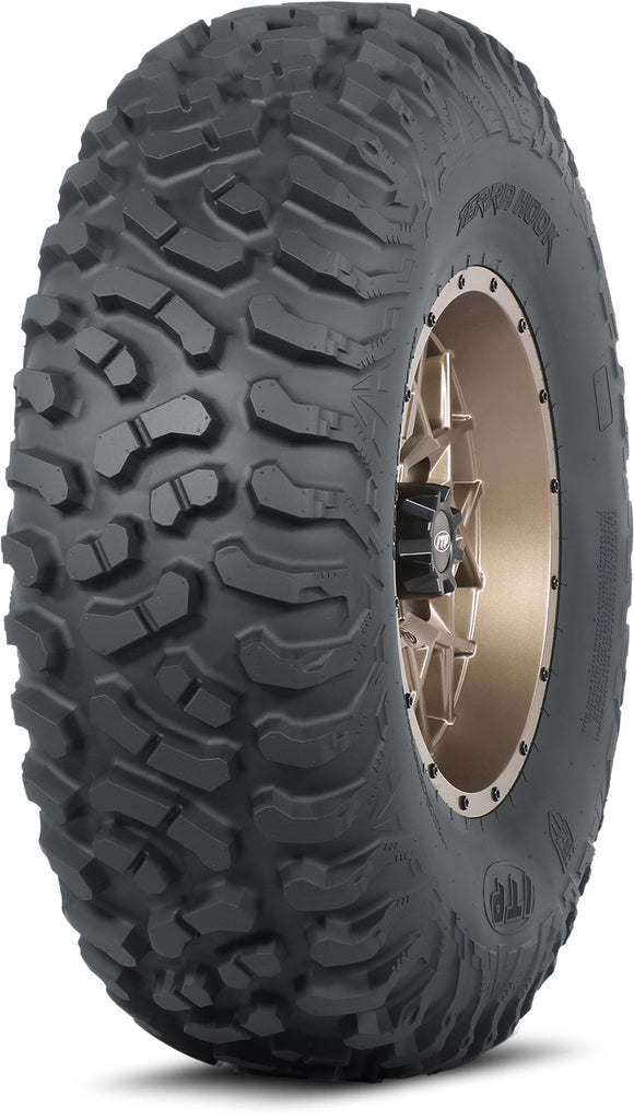 ITP Terra Hook Rear 26x11R12 street tire with 8-ply radial construction, suitable for off-road and street use.