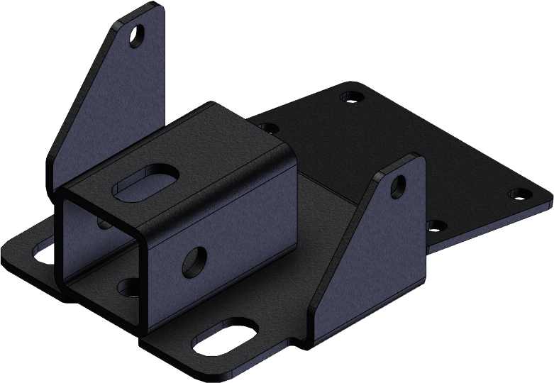 KFI Products Rear 2-inch receiver hitch for Kawasaki Kawasaki towing and trailer attachment, sturdy metal construction with mounting points