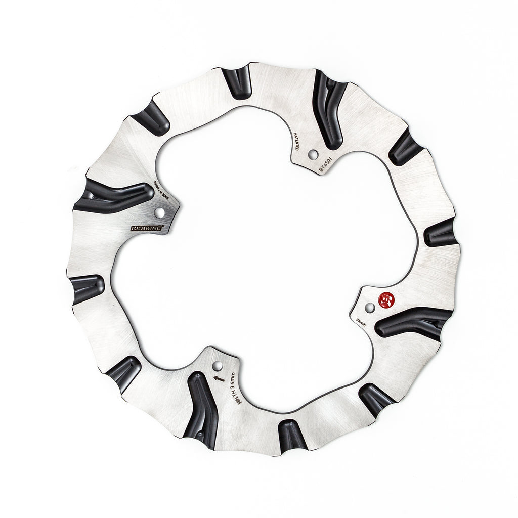 Rear Braking Batfly Rotor 32-5241 by Braking, showing the metal disc with vented design for bicycle braking system.