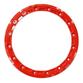 Raceline beadlock replacement ring for 14-inch wheels in red, designed for Podium 570-2051 racing wheels.