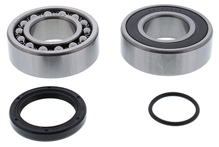 All Balls drive jackshaft bearing and seal kit with metal components and rubber seals, designed for motorcycle or ATV drive systems.