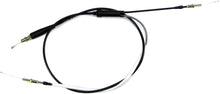 Load image into Gallery viewer, Motion Pro Black Vinyl Throttle Cable 70-0051 with metal fittings, designed for motorcycle control systems and smooth throttle operation.