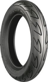 Bridgestone 80/90-10 bias tire hoop for front or rear motorcycle tire, with tread pattern visible in the image.