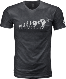 Rale Industries Rale Revolution Tee in grey, men's casual t-shirt with a graphic design, front view.