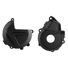 Polisport Plastics clutch and ignition kit in black for KTM and Husqvarna motorcycles, part number 64-90982.