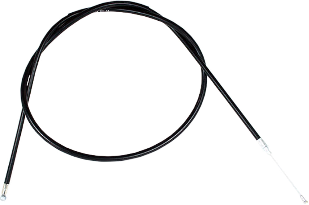 Motion Pro black vinyl clutch cable 70-5058 for motorcycle hydraulic control lines, showing the coiled cable and fittings.