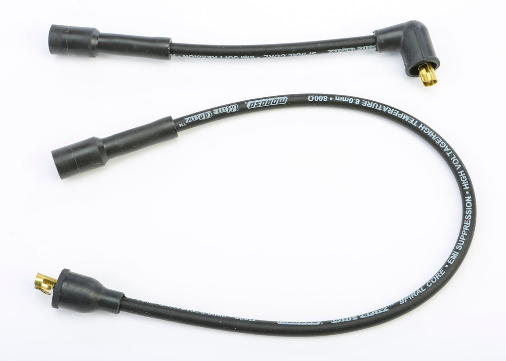 Moroso Ignition Wires Spiral Core Set 86-03 XL for 1200s motorcycle, showing black wires with spiral core design.