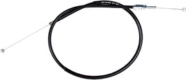 Motion Pro black vinyl throttle push cable 70-3180 for motorcycle control lines, showing the cable with protective black vinyl coating.