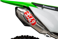 Load image into Gallery viewer, Yoshimura RS-2 slip-on exhaust with stainless steel finish, showcasing the sleek design and branding on the motorcycle exhaust system.