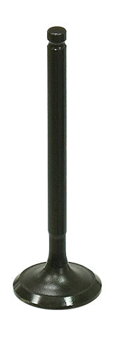 Bronco engine exhaust valve 183-09213E with metal valve seat and stem, used in automotive engine systems.