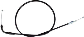 Motion Pro black vinyl throttle pull cable 70-2102 for motorcycle control lines, showing the flexible cable with fittings.