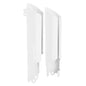 Polisport Plastics full wrap lower fork guards for Gas, Husqvarna, and KTM motorcycles, designed to protect front forks during riding.