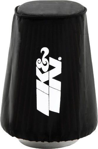 K&N Drycharger air filter wrap in black, designed for K&N air filters, providing protection and a sleek look for vehicle air filters.
