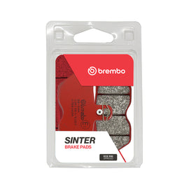 Brembo Prime Sa brake pads, sintered brake pads for high-performance braking, shown in the image with their packaging.