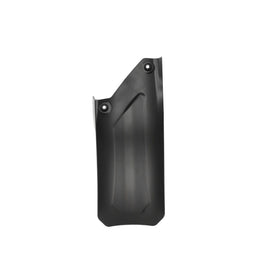 Acerbis black mud flap for Husqvarna and KTM motorcycles, mounted on the bike's body, made of durable black material.
